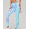 Бесшовные леггинсы с Пуш-ап для занятия спортом Leggings PUSH-UP Seamless Wave 10 (LIGHT BLUE)